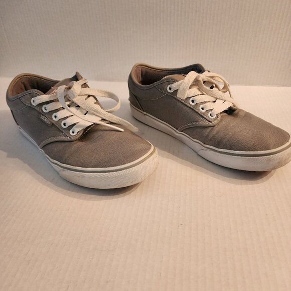 Vans Off The Wall Women's Gray Canvas Sneaker - Picture 1 of 6
